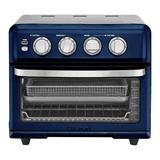 Air Fryer + Convection Toaster Oven, 8-1 Oven with Bake, Grill, Broil & Warm Options, Stainless Steel, TOA-70 (Navy Blue)