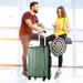 Green Luggage Sets 3 Piece Travel Suitcase Sets Spinner Suitcase Lightweight Carry On Hardside Luggage 20''24''28''