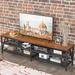 TV Stand for 65 70 inch TV, Long 63" TV Media Console Table, Industrial Entertainment Center with 3-Tier Storage Shelves