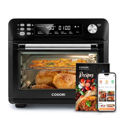 Air Fryer Combo, 12-in-1, 26QT Convection Oven Countertop, with Toast, Bake, and Broil, Smart, 6 Slice Toast