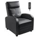 Recliner Chair, Recliner Sofa PU Leather for Adults, Recliners Home Theater Seating with Lumbar Support, Reclining Sofa Chair