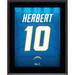 Justin Herbert Los Angeles Chargers 10.5" x 13" Jersey Number Sublimated Player Plaque