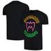 Men's Ripple Junction Black The Ultimate Warrior Mask Neon Outlines T-Shirt