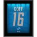 Jared Goff Detroit Lions 10.5" x 13" Jersey Number Sublimated Player Plaque