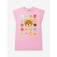 Moschino Kids Girls Teddy Badge T-shirt Dress In Pink Size 5 Yrs