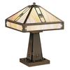 Arroyo Craftsman Pasadena 16 Inch Table Lamp - PTL-11E-CR-BK