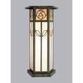 Arroyo Craftsman Saint Clair 17 Inch Tall 1 Light Outdoor Pier Lamp - SCC-16-BC-RB