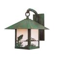 Arroyo Craftsman Timber Ridge 15 Inch Tall 1 Light Outdoor Wall Light - TRB-12CT-F-BK