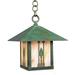 Arroyo Craftsman Timber Ridge 14 Inch Tall 1 Light Outdoor Hanging Lantern - TRH-12MN-AM-BK