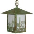 Arroyo Craftsman Timber Ridge 18 Inch Tall 1 Light Outdoor Hanging Lantern - TRH-16AS-OF-BK