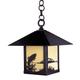 Arroyo Craftsman Timber Ridge 12 Inch Tall 1 Light Outdoor Hanging Lantern - TRH-9AS-CR-MB