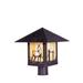 Arroyo Craftsman Timber Ridge 12 Inch Tall 1 Light Outdoor Post Lamp - TRP-12CT-CS-RC