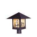 Arroyo Craftsman Timber Ridge 15 Inch Tall 1 Light Outdoor Post Lamp - TRP-16HS-M-VP