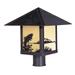 Arroyo Craftsman Timber Ridge 10 Inch Tall 1 Light Outdoor Post Lamp - TRP-9AS-CS-VP