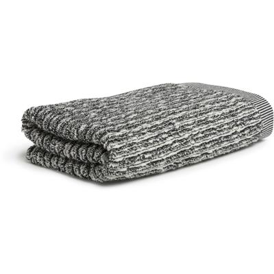 Handtuch MÖVE, schwarz (natur, schwarz), B:50cm L:100cm, Walkfrottier, Obermaterial: 85% Baumwolle, 10% Viskose, 5% Leinen, Handtücher (Packung) Image
