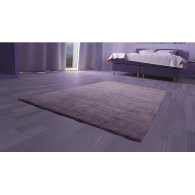Wollteppich MORGENLAND "Uni - Gabbeh Teppich - Softy", lila, B:250cm H:1,6mm L:350cm, Schurwolle, Teppiche, Gabbeh Optik, Uni Farben, reine Wolle, sehr weicher Flor, Wohnzimmer Image