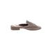 Indigo Rd. Mule/Clog: Slip-on Stacked Heel Boho Chic Tan Solid Shoes - Women's Size 8 1/2 - Almond Toe