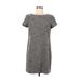 Zara Casual Dress - Sheath: Gray Tweed Dresses - Women's Size Medium