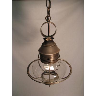 Northeast Lantern Onion 13 Inch Tall Outdoor Hanging Lantern - 2522-AC-MED-CSG