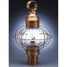 Northeast Lantern Onion 20 Inch Tall 3 Light Outdoor Post Lamp - 2543-DAB-LT3-OPT