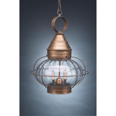 Northeast Lantern Onion 20 Inch Tall 2 Light Outdoor Hanging Lantern - 2572-VG-LT2-CSG