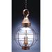 Northeast Lantern Onion 27 Inch Tall 3 Light Outdoor Hanging Lantern - 2862-AB-LT3-CSG