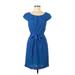 BCBGMAXAZRIA Casual Dress: Blue Dresses - Women's Size 6