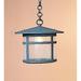 Arroyo Craftsman Berkeley 10 Inch Tall 1 Light Outdoor Hanging Lantern - BH-11-F-VP