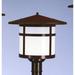 Arroyo Craftsman Berkeley 13 Inch Tall 1 Light Outdoor Post Lamp - BP-17-GW-BK