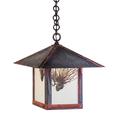 Arroyo Craftsman Evergreen 17 Inch Tall 1 Light Outdoor Hanging Lantern - EH-16HF-RM-RB