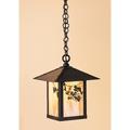 Arroyo Craftsman Evergreen 12 Inch Tall 1 Light Outdoor Hanging Lantern - EH-9E-M-BZ