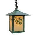 Arroyo Craftsman Evergreen 12 Inch Tall 1 Light Outdoor Hanging Lantern - EH-9PF-CS-BZ