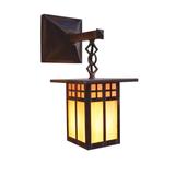 Arroyo Craftsman Glasgow 12 Inch Tall 1 Light Outdoor Wall Light - GB-6SA-GWC-VP