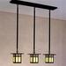 Arroyo Craftsman Glasgow 30 Inch 3 Light Linear Suspension Light - GICH-6-3-REC-AB