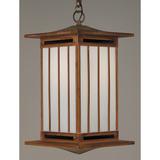 Arroyo Craftsman Himeji 23 Inch Tall 1 Light Outdoor Hanging Lantern - HIH-12-BC-RB