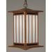 Arroyo Craftsman Himeji 23 Inch Tall 1 Light Outdoor Hanging Lantern - HIH-12-BC-RB