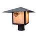 Arroyo Craftsman Monterey 8 Inch Tall 1 Light Outdoor Post Lamp - MP-12E-F-MB