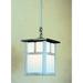 Arroyo Craftsman Mission 10 Inch Mini Pendant - MSH-10E-CS-BK