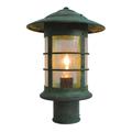 Arroyo Craftsman Newport 14 Inch Tall 1 Light Outdoor Post Lamp - NP-9-M-RC