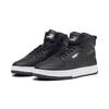 Sneaker PUMA "Caven 2.0 Mid WTR Sneakers Erwachsene", Gr. 44, schwarz (schwarz silber weiß metallic), Obermaterial: Textil, Synthetik; Futter: Textil; Laufsohle: Gummi, Schuhe