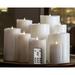 Symple Stuff Classic Real Wax Body Flickering Flameless Battery Powered LED Pillar Candle Beeswax in White | 6 H x 4 W x 4 D in | Wayfair