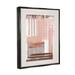 Stupell Industries & Brown Abstract Lines Canvas Wall Art Design by JJ Design House LLC Canvas in Pink | 31 H x 25 W x 1.7 D in | Wayfair