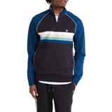 Ponte Knit Track Quarter Zip Pullover