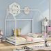 House Bed Frame Floor Montessori House Bed for Boys and Girls. House Shaped Wood Twin Bed Frame Without Slats