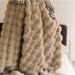 Throw Blanket for Couch, Cozy Warm Plush Striped Blanket