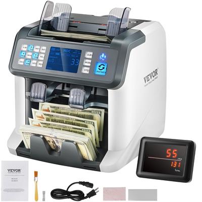 VEVOR Money Counter Machine, Bill Counter with UV, MG, IR and DD Counterfeit Detection