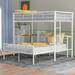 Bunk Bed,Twin Over Full Metal Bunk Bed with Desk, Ladder and Quality Slats for Bedroom,Guest Room and Dorm
