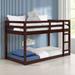 ACME Gaston II Twin Size Loft Bed Bunk Bed with Safety Guardrail and Ladder, Wooden Loft Bed Comfortable Sleep for Kids