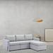 L-shape Linen Fabric Sofa Set 3 Seat Module Couch Set w/ Ottoman