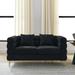 Teddy Upholstered Sofa Set with Pillows, Removable Cushions, and Chic Metal Legs